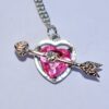 Cadena corazón rosa - Imagen 2